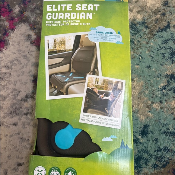 Elite Seat Guardian Auto Seat Protector - Black and Blue(117) - Picture 1 of 9